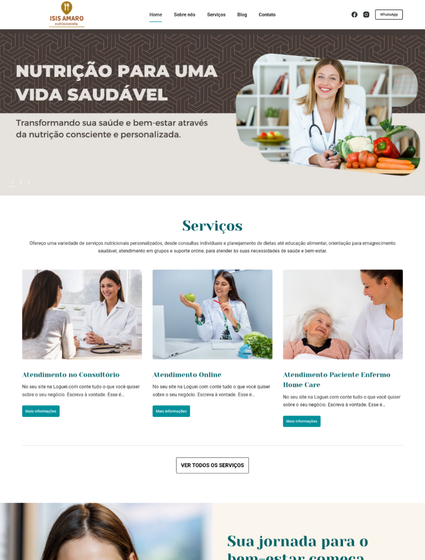 Vista Sites - Modelos de sites